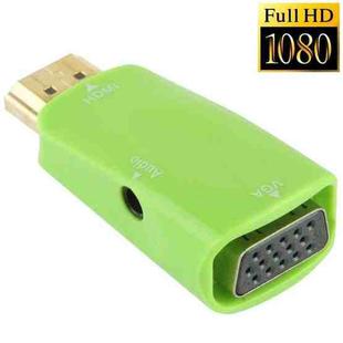 Full HD 1080P HDMI to VGA and Audio Adapter for HDTV / Monitor / Projector(Green)