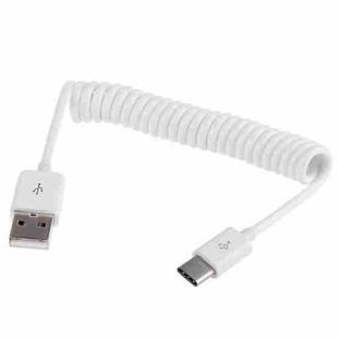 USB 2.0 to USB 3.0 Type C Retractable Charging / Data Cable(White)