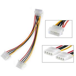 4-Pin Molex Y Power Supply Cable splitter, Length: 20cm