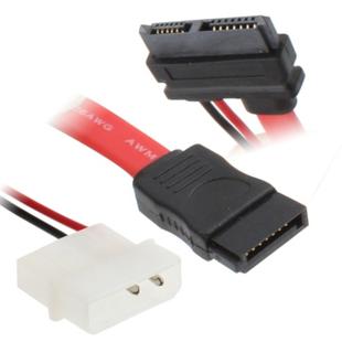 13pin (7+6) SATA to 2 Pin IDE + 7 Pin SATA Cable for Laptop SATA Drives, Length: 45cm