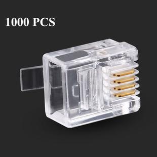 RJ11 Modular Plug Telephone Connector (1000pcs in one packaging, the price is for 1000pcs)