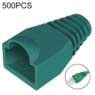 Network Cable Boots Cap Cover for RJ45, Green (500 pcs in one packaging , the price is for 500 pcs)(Green)