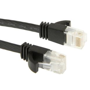 CAT6 Ultra-thin Flat Ethernet Network LAN Cable, Length: 3m(Black)