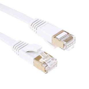 Gold Plated Head CAT7 High Speed 10Gbps Ultra-thin Flat Ethernet RJ45 Network LAN Cable (10m)