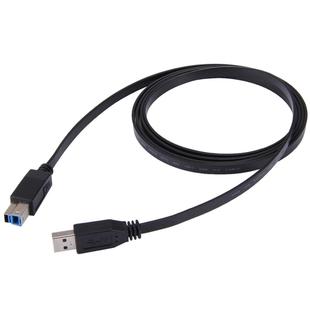 USB 3.0 AM to BM Cable, length: 1.8m(Black)