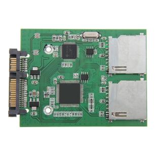 Dual SD Card To 22 Pin SATA Adapter Converter Card