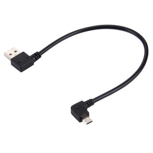 27cm 90 Degree Left Angle Micro USB to 90 Degree Left Angle USB Data / Charging Cable