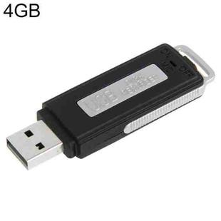 Mini Interview Recorder / USB Flash Drive , Built in 4GB Memory(Black)