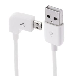 1m 90 Degree Micro USB Port USB Data Cable(White)