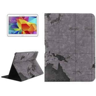 World Map Pattern Flip Leather Case with Holder for Galaxy Tab 4 10.1 / SM-T530, Random Delivery(Grey)