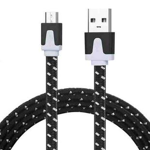 2m Woven Style Micro USB to USB Data / Charging Cable(Black)