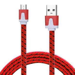 2m Woven Style Micro USB to USB Data / Charging Cable(Red)