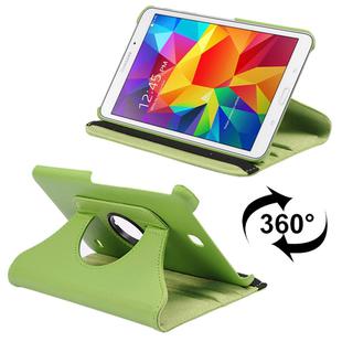 360 Degree Rotatable Litchi Texture Leather Case with 2-angle Viewing Holder for Galaxy Tab 4 8.0 / SM-T330(Green)