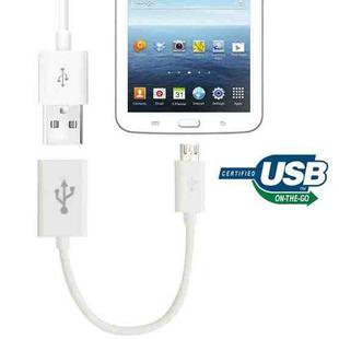 15cm Micro USB OTG Connection Cable(White)