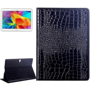 Crocodile Texture Flip Leather Case with Holder for Galaxy Tab S 10.5 / T800(Black)
