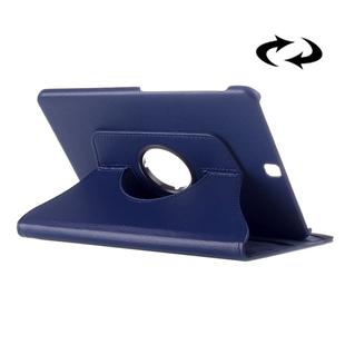 Litchi Texture 360 Degree Rotation Leather Case with multi-functional Holder for Galaxy Tab S2 9.7(Dark Blue)