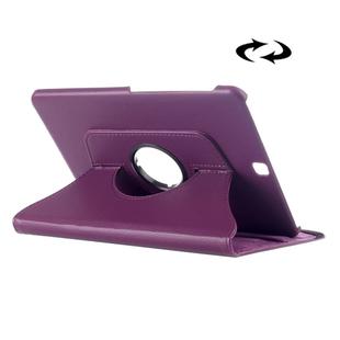 Litchi Texture 360 Degree Rotation Leather Case with multi-functional Holder for Galaxy Tab S2 9.7(Purple)