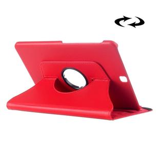 Litchi Texture 360 Degree Rotation Leather Case with multi-functional Holder for Galaxy Tab S2 9.7(Red)