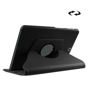 Litchi Texture 360 Degree Rotation Leather Case with Holder for Galaxy Tab S2 9.7 / T815 / T810(Black)