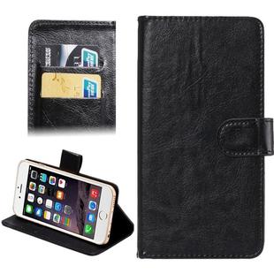 4.3-4.8 Inch Universal Crazy Horse Texture 360 Degree Rotating Carry Case with Holder & Card Slots for iPhone 6 & 6S / Galaxy S4 / S3 / i9500 / i9300(Black)