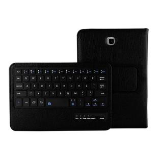 For Galaxy Tab A 8.0 / T350 2 in 1 Detachable Bluetooth Keyboard Litchi Texture Leather Tablet Case with Holder(Black)