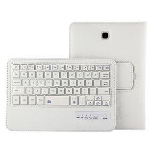 For Galaxy Tab A 8.0 / T350 2 in 1 Detachable Bluetooth Keyboard Litchi Texture Leather Tablet Case with Holder(White)