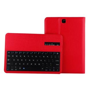 For Galaxy Tab A 9.7 / T550 & S2 9.7 / T810 2 in 1 Detachable Bluetooth Keyboard Litchi Texture Leather Tablet Case with Holder(Red)