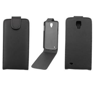 Vertical Flip Leather Case for Galaxy S IV Active / i9295(Black)
