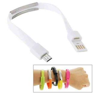 Wearable Bracelet Sync Data Charging Cable, Length: 24cm(White)