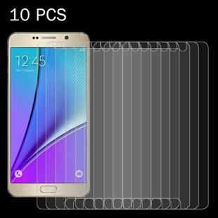 10PCS 0.26mm 9H+ Surface Hardness 2.5D Explosion-proof Tempered Glass Film for Galaxy Note 5 / N920