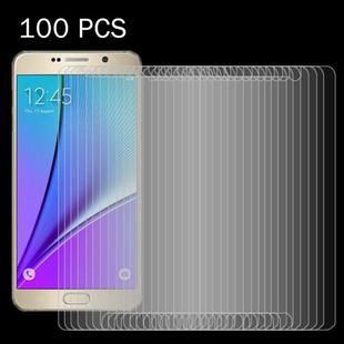 100 PCS 0.26mm 9H+ Surface Hardness 2.5D Explosion-proof Tempered Glass Film for Galaxy Note 5 / N920