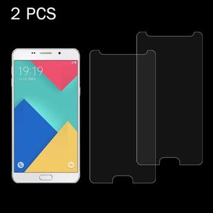 2 PCS for Galaxy A9 / A900 & A9 PRO 0.26mm 9H Surface Hardness 2.5D Explosion-proof Tempered Glass Screen Film