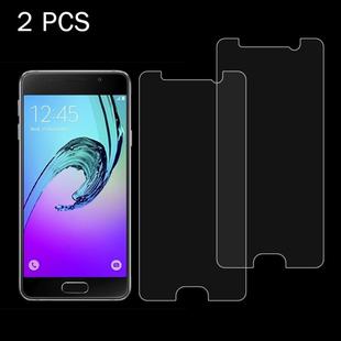 2 PCS for Galaxy A3(2016) / A310 0.26mm 9H Surface Hardness 2.5D Explosion-proof Tempered Glass Screen Film