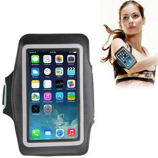 Universal PU Sports Armband Case with Earphone Hole for iPhone 7 / iPhone 6 / Galaxy S IV / i9500 / S III / i9300(Black)