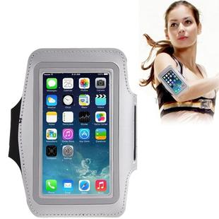 Universal PU Sports Armband Case with Earphone Hole for iPhone 7 / iPhone 6 / Galaxy S IV / i9500 / S III / i9300(Silver)