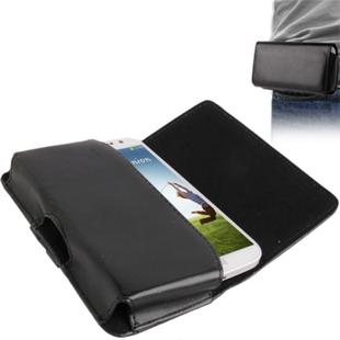 Wallet Style Hard Leather Case with Belt Clip for  iPhone 8 & 7  / iPhone 6, Galaxy S IV / i9500(Black)