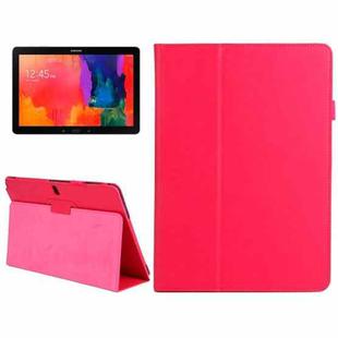 2-folding Litchi Texture Flip Leather Case with Holder for Galaxy Note & Tab Pro 12.2 / P900(Red)