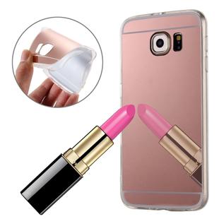For Galaxy S7 Edge / G935 Plating Mirror TPU Protective Case(Rose Gold)