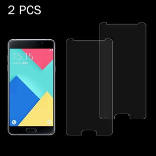 2 PCS for Galaxy A7(2016) / A710 0.26mm 9H Surface Hardness 2.5D Explosion-proof Tempered Glass Screen Film