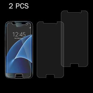 2 PCS for Galaxy S7 / G930 0.26mm 9H Surface Hardness 2.5D Explosion-proof Tempered Glass Non-full Screen Film