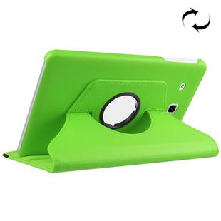 Litchi Texture Horizontal Flip Solid Color Leather Case with 360 Degrees Rotation Holder for Galaxy Tab E 9.6 / T560 / T561(Green)