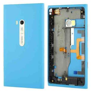 High Quality Housing Battery Back Cover With Side Button Flex Cable for Nokia Lumia 900(Blue)