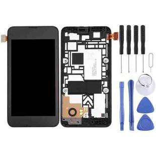 LCD Display + Touch Panel with Frame for Nokia Lumia 530 (Black)