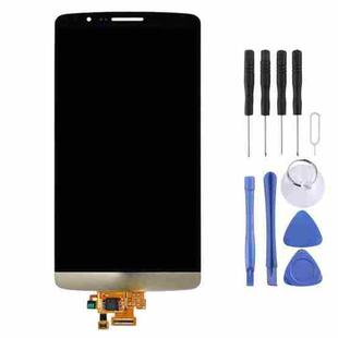 Original LCD Screen and Digitizer Full Assembly for LG G3 / D850 / D851 / D855(Gold)