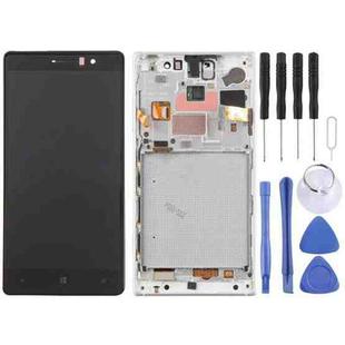TFT LCD Screen for Nokia Lumia 830 Digitizer Full Assembly with Frame (Silver)