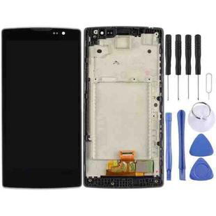 LCD Screen and Digitizer Full Assembly with Frame for LG SPIRIT / H440n / H441 / H443(Black)