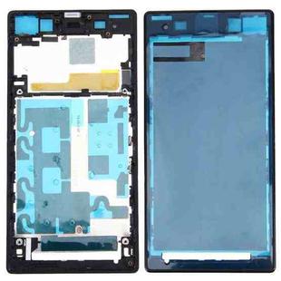 Front Housing LCD Frame Bezel Plate  for Sony Xperia Z1 / C6902 / L39h / C6903 / C6906 / C6943(Black)