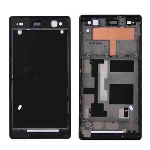 Front Housing  with Adhesive for Sony Xperia C3(Black)