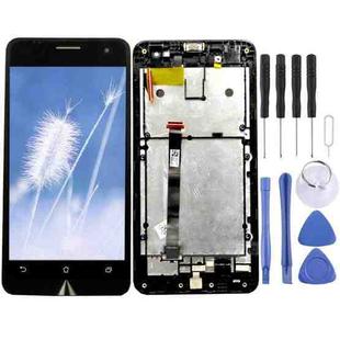 OEM LCD Screen for Asus Zenfone 5 / A501CG / A500CG Digitizer Full Assembly with Frame（Black)