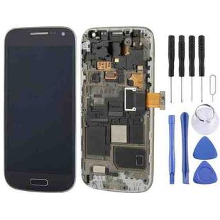 Original LCD Display + Touch Panel with Frame for Galaxy S IV mini / i9195 / i9192 / i9190(Dark Blue)